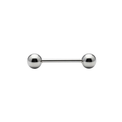 Aramat Jewels steel tongue barbell with a pearl ball, 16mm length, 1.6mm thickness.