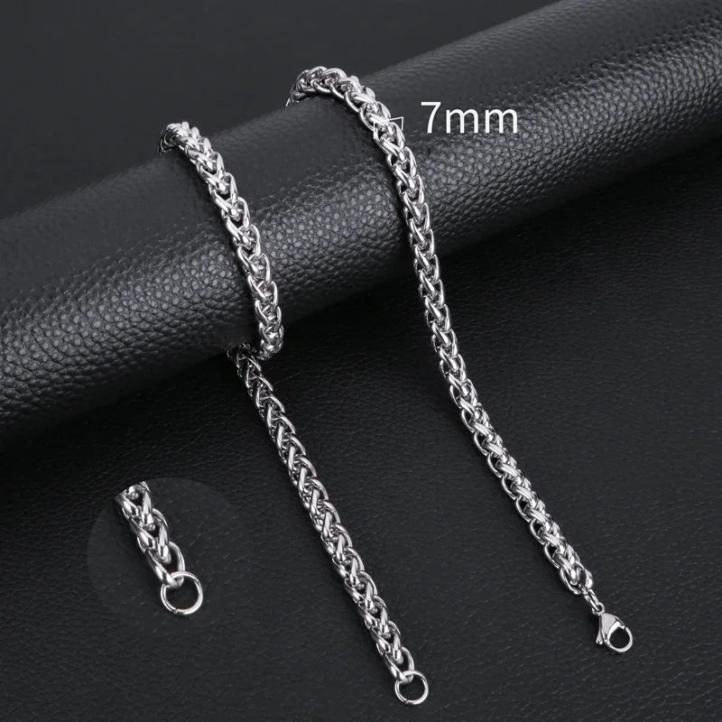 Vossenstaart Halsketting RVS 70 cm – 7 mm - Aramat Jewels - Halskettingen - cadeautip