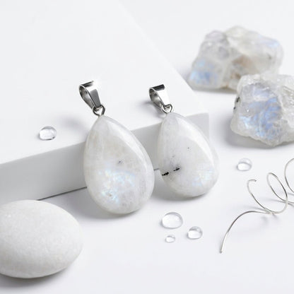 Witte Jade Druppel Hanger - Aramat Jewels - Hangers - cadeautip