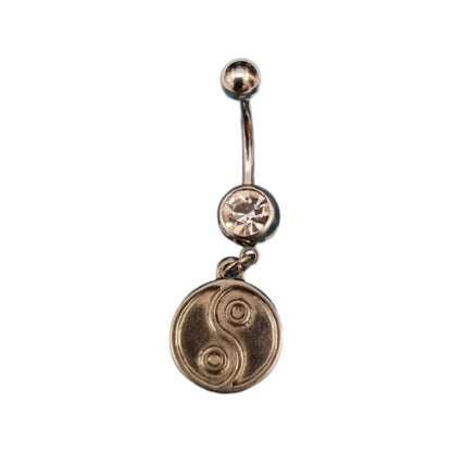 Yin Yang Muntje Navelpiercing