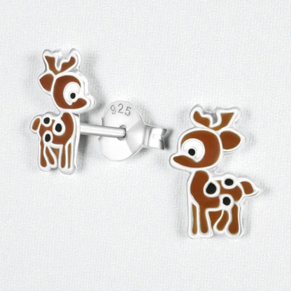 Zilveren Hertje Oorbellen - Dierenontwerp - Aramat Jewels - Oorbellen - cadeautip