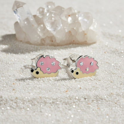 Zilveren Oorbellen Egel - Schattige Dieren Oorbellen - Aramat Jewels - Oorbellen - cadeautip
