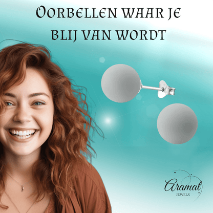 Zilveren pareloorbellen met lichtgrijze parel – 10 mm - oor3417 - 31184 - Oorbellen kopen# - 10mm - 925 Zilver - alles