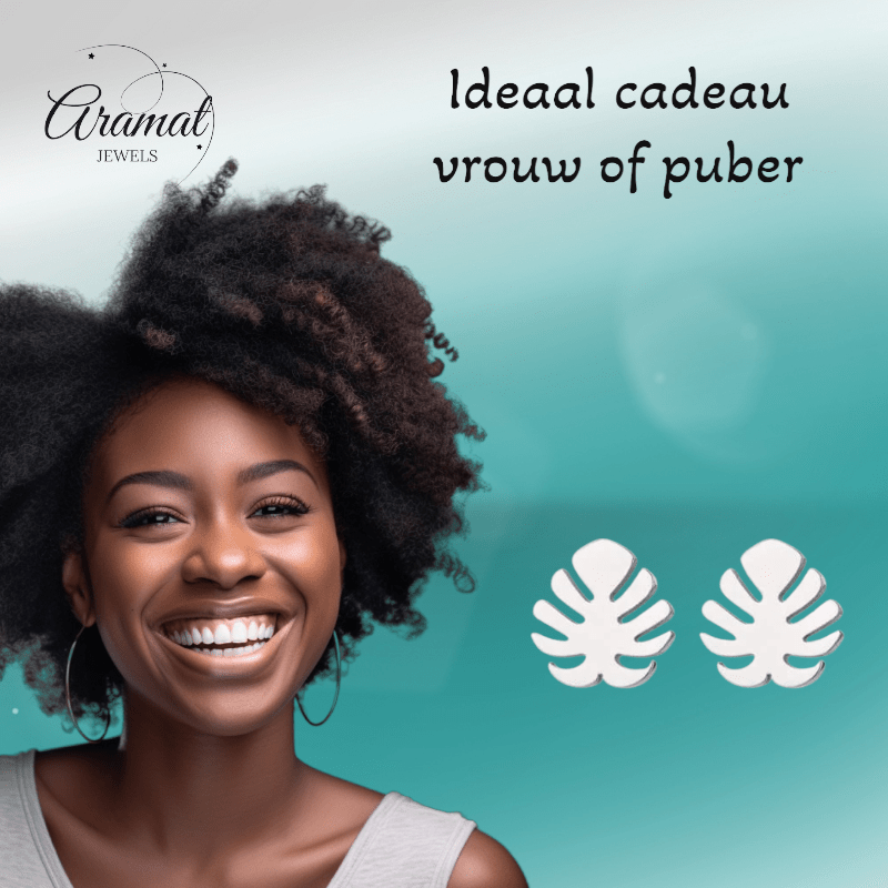 Zilverkleurige blad oorbellen Ø10 mm - oor4237 - Oorbellen kopen# - 10mm - alles - blad