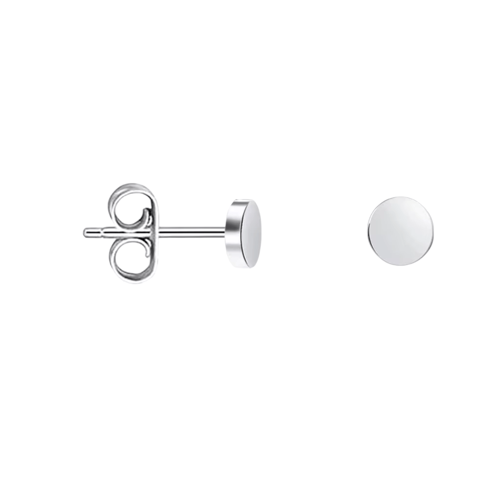Zilverkleurige Ronde Oorstekers RVS 3mm - Aramat Jewels - Oorbellen - cadeautip