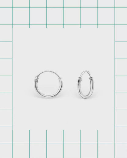 Zilveren Oorringen – Meerdere Maten 8-22mm 925 Zilver Huggie